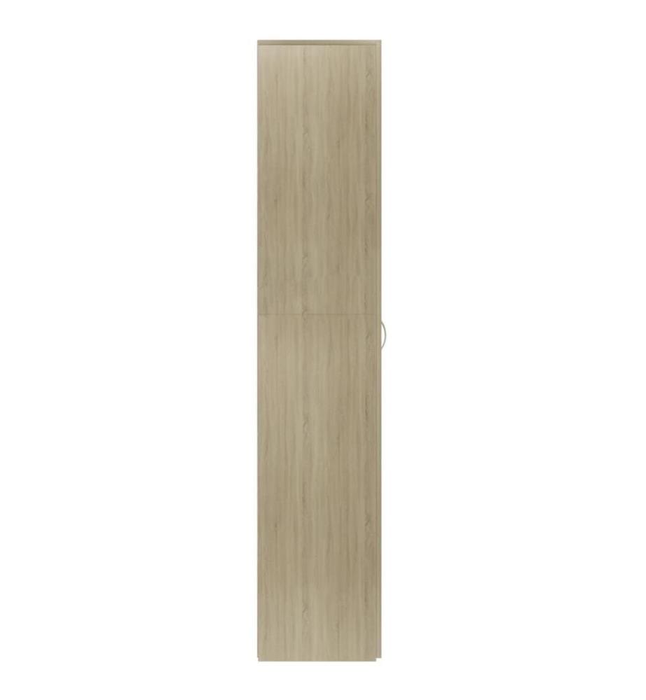 Schuhschrank Sonoma-Eiche 80x35,5x180 cm Holzwerkstoff