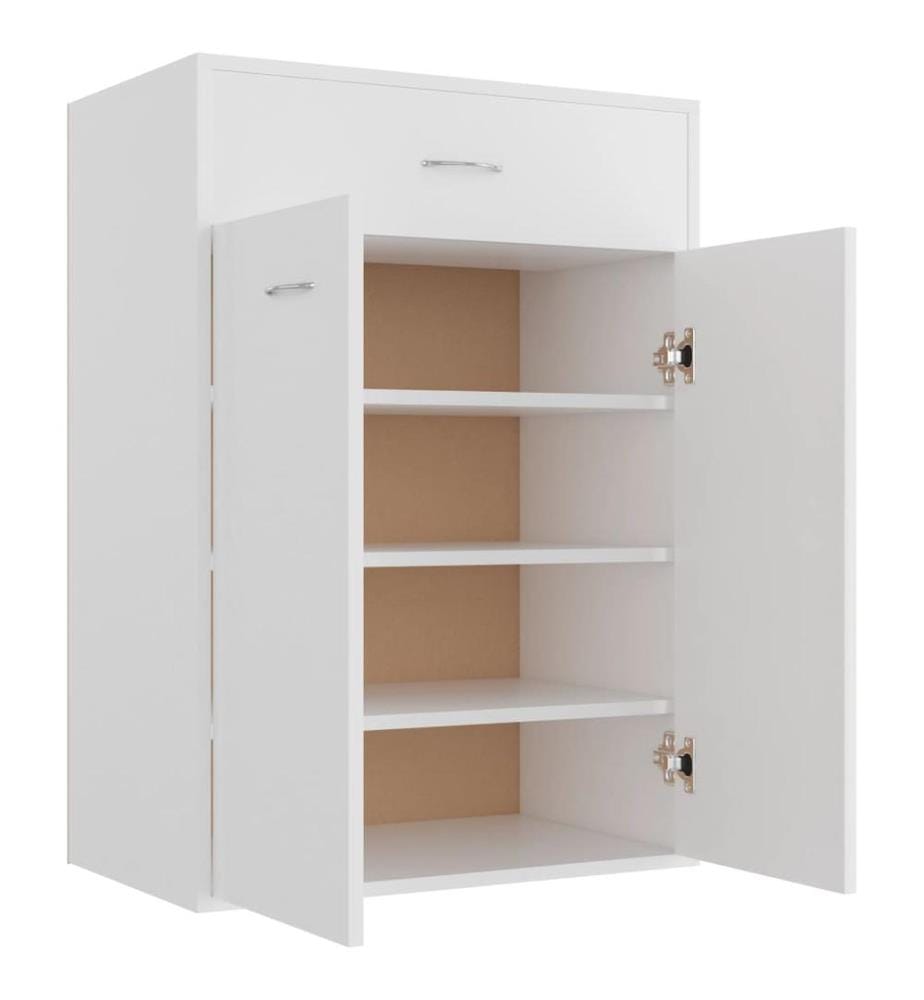 Schuhschrank Weiss 60×35×84 cm Holzwerkstoff