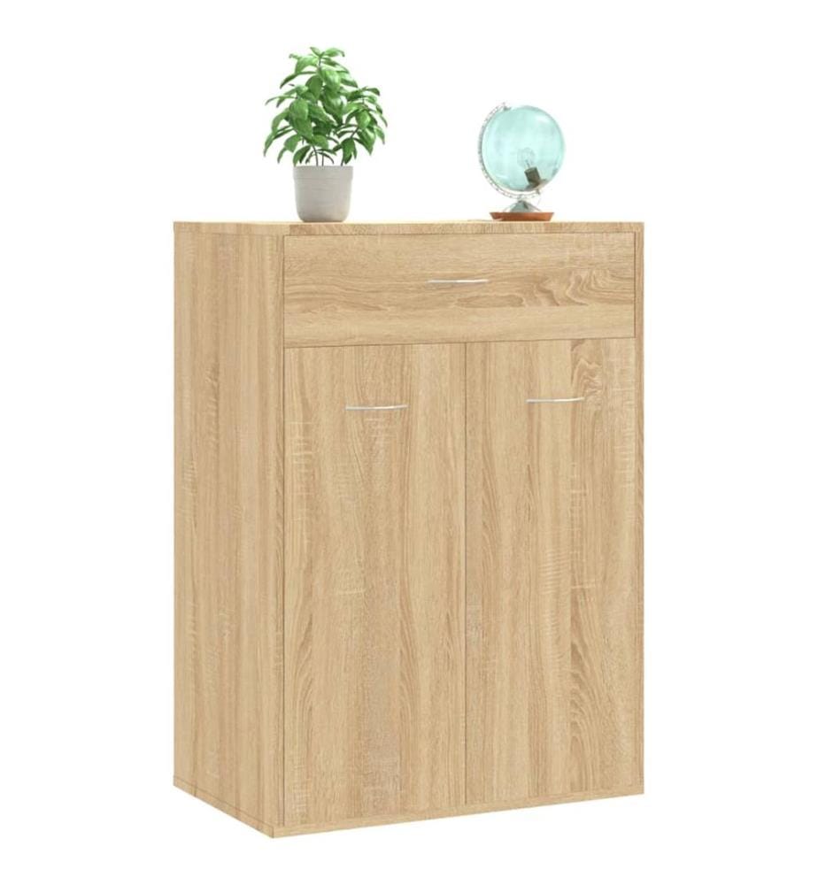 Schuhschrank Sonoma-Eiche 60x35x84 cm Holzwerkstoff