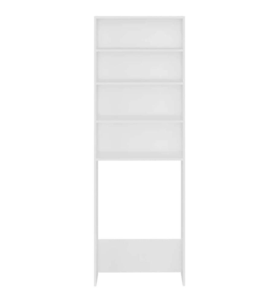 Waschmaschinenschrank Weiss 64x24x190 cm
