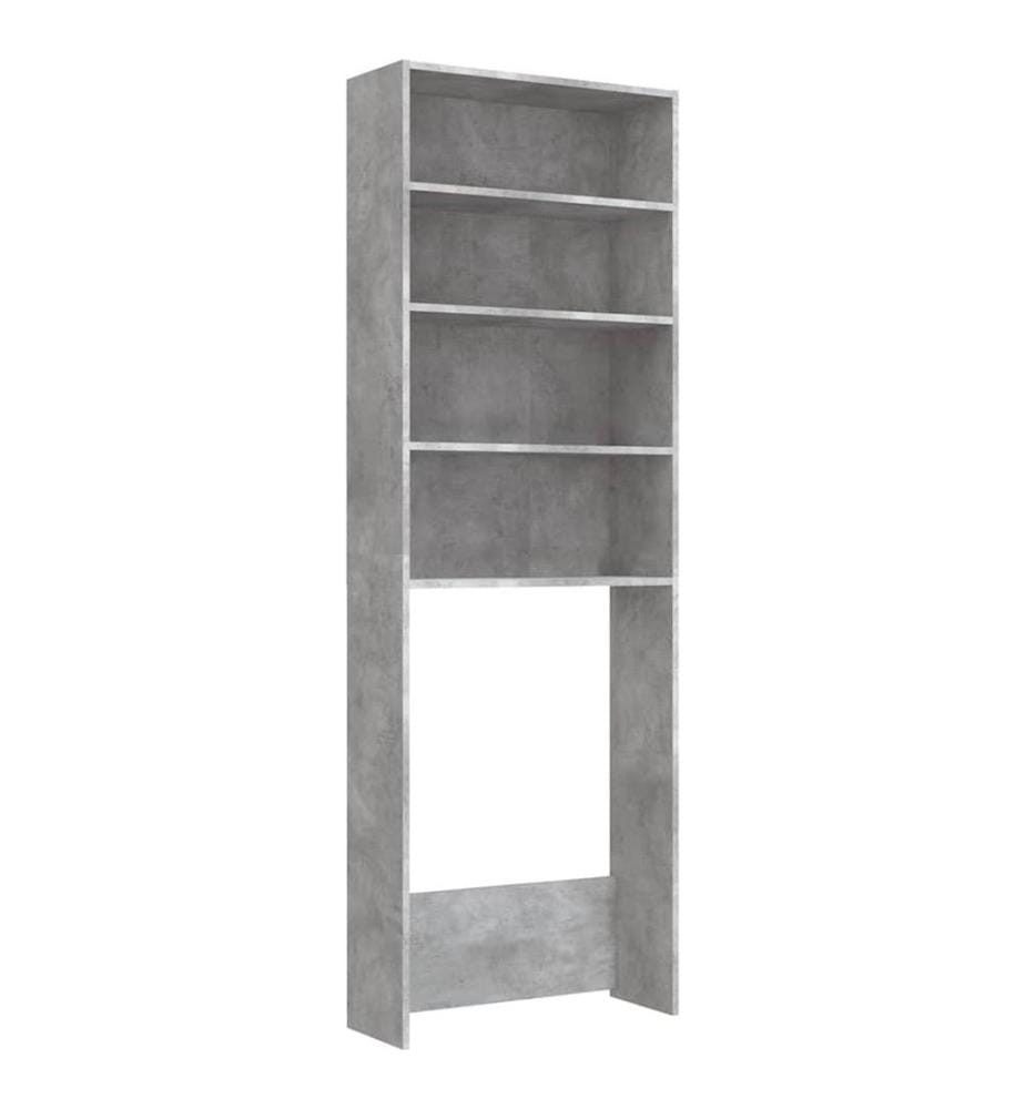 Waschmaschinenschrank Betongrau 64x24x190 cm