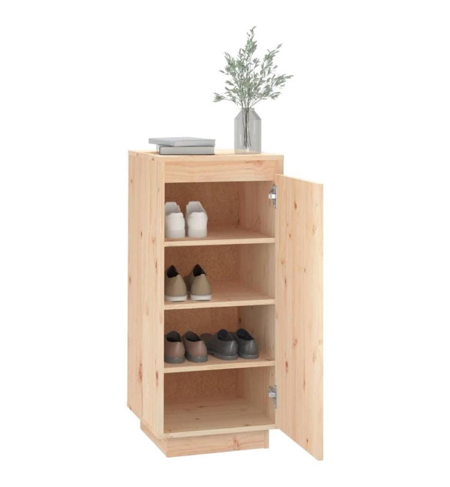 Schuhschrank 35x35x80 cm Massivholz Kiefer