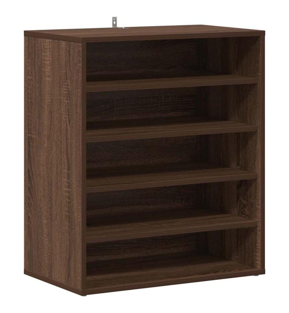 Schuhschrank Braun Eichen-Optik 60x35x70 cm Holzwerkstoff