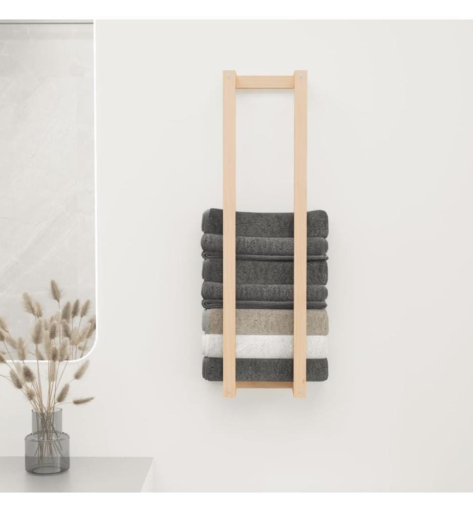 Handtuchhalter 23x18x90 cm Massivholz Kiefer