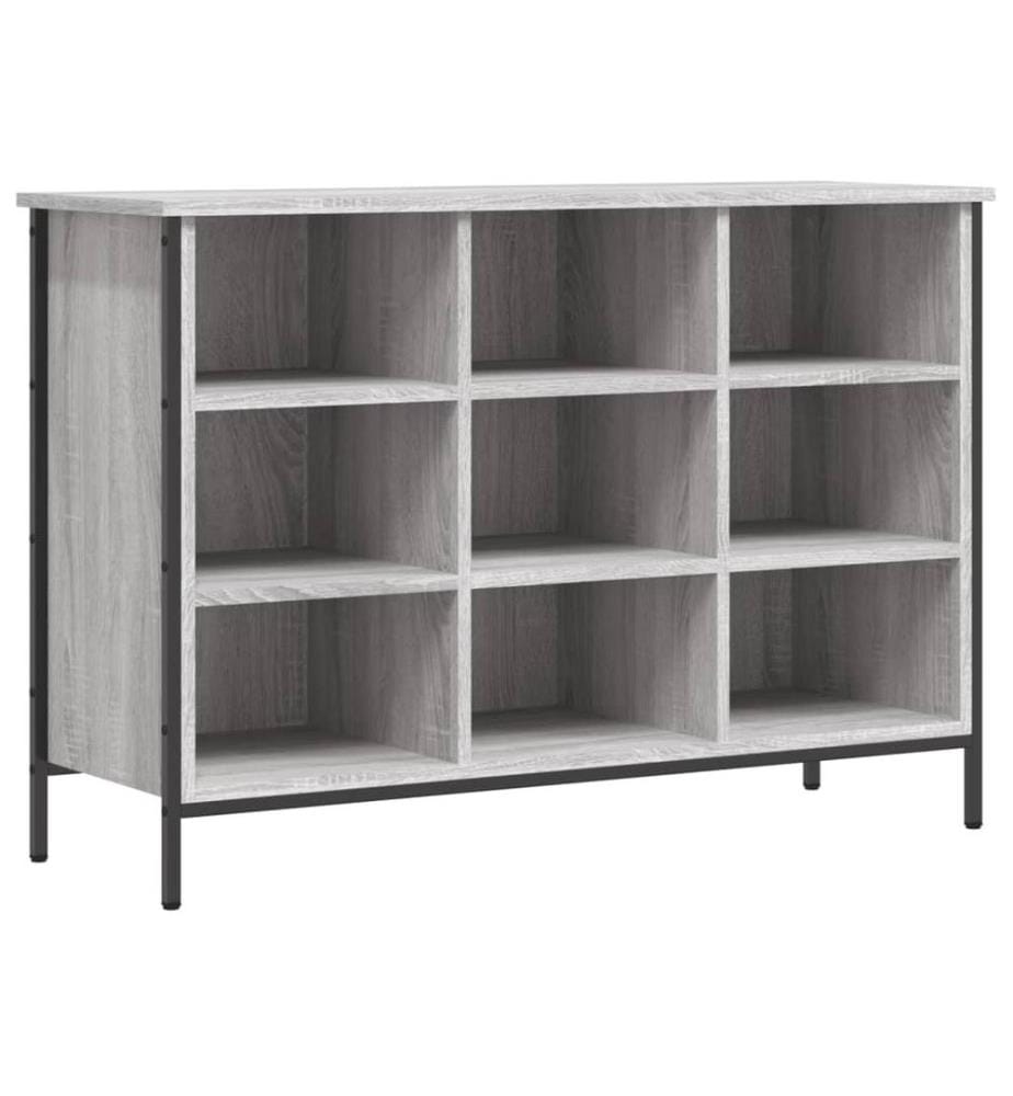 Schuhregal Grau Sonoma 100x35x70 cm Holzwerkstoff