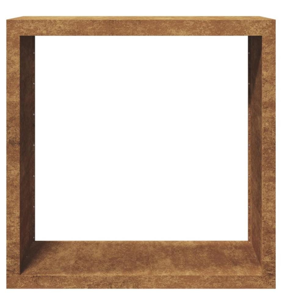 Étagère à bois 100x40x100 cm acier résistant aux intempéries