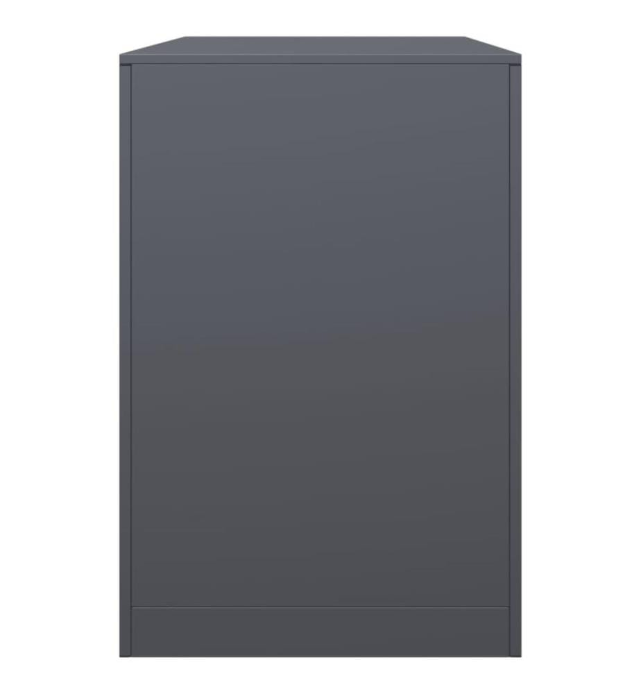 Portant de bois de chauffage anthracite 100x40x60 cm acier