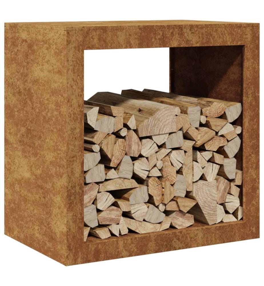 Brennholzregal 60x40x60 cm Wetterfester Stahl