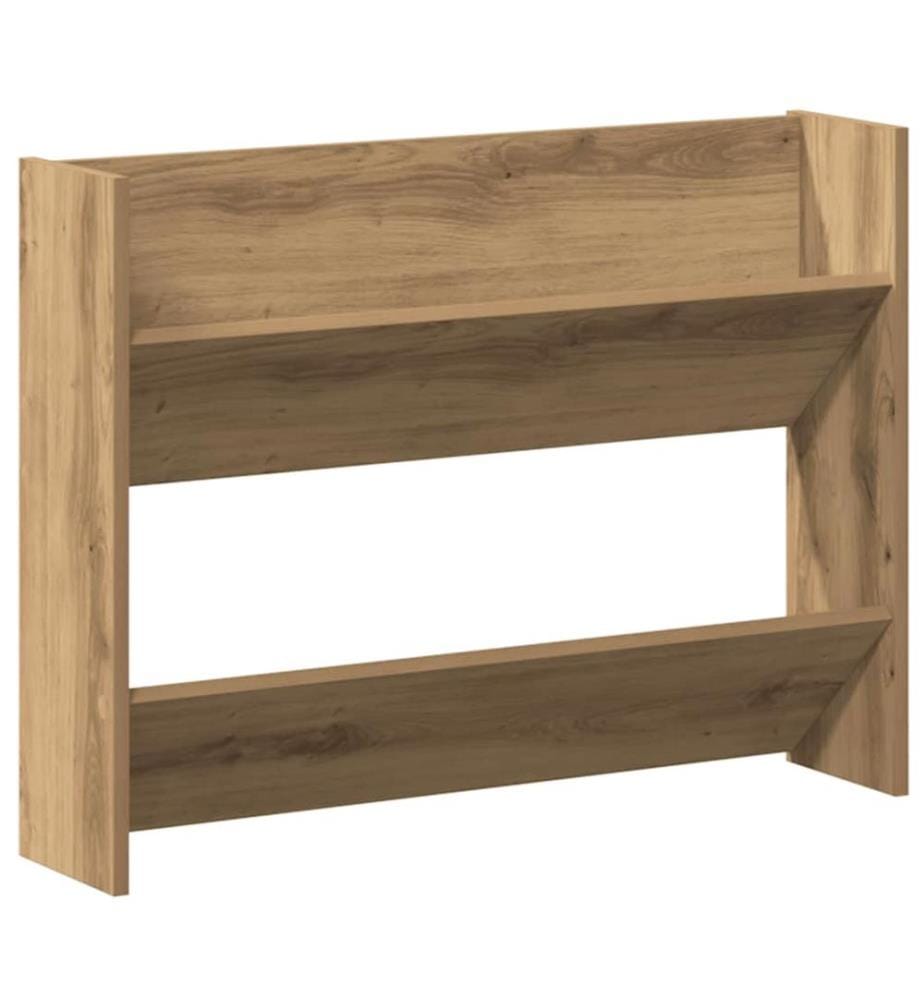 Wand-Schuhregal Artisan-Eiche 80x18x60 cm Holzwerkstoff