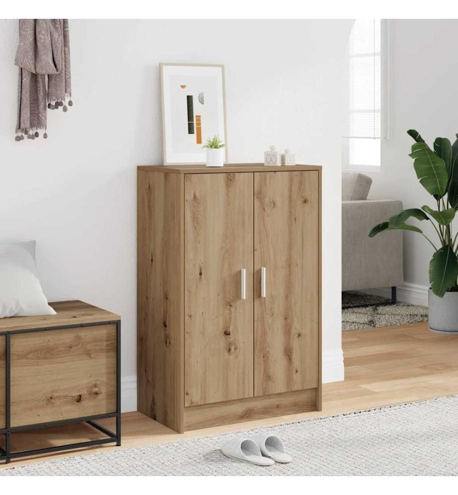 Schuhschrank Artisan-Eiche 60x35x92 cm Holzwerkstoff