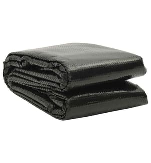 Film solaire de piscine PE rectangulaire flottant 8x5 m Noir