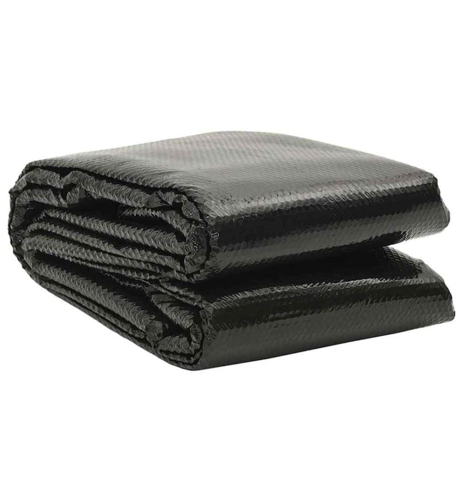 Rechteckige Poolabdeckung 600x400 cm PE Schwarz