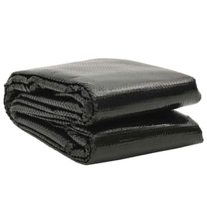 Rechteckige Poolabdeckung 600x400 cm PE Schwarz