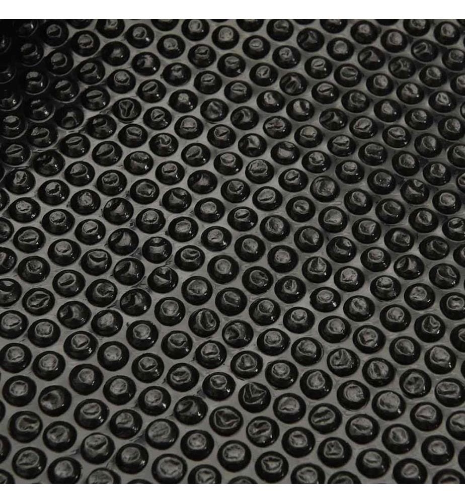 Rechteckige Poolabdeckung 600x400 cm PE Schwarz
