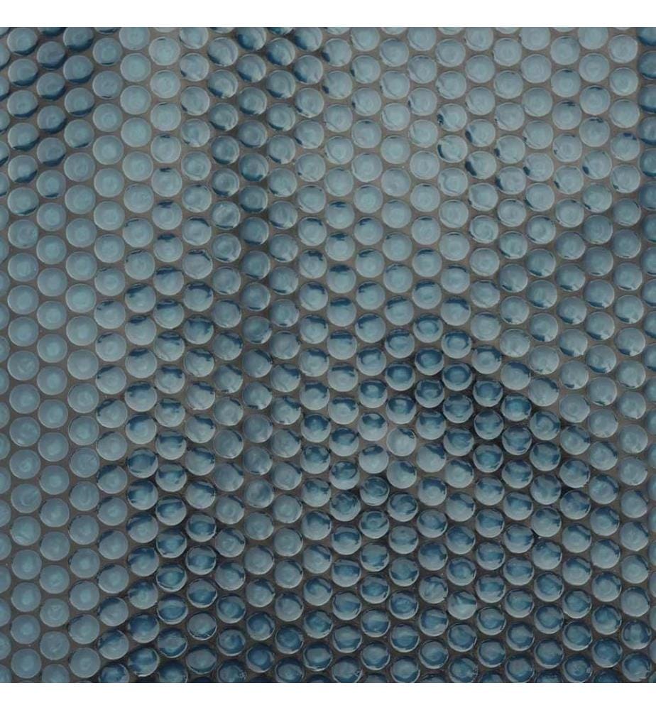 Treibende Pool-Solarplane PE 975x488 cm Schwarz und Blau