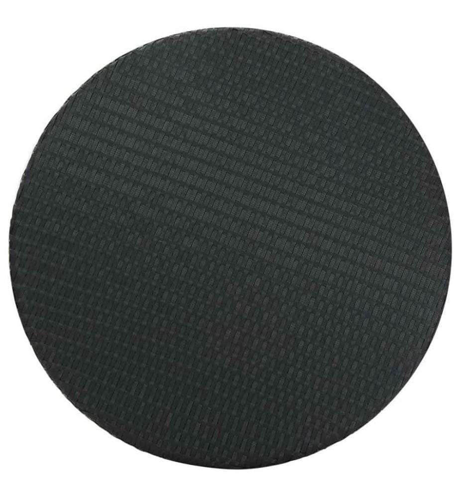 5-tlg. Gartenbar-Set mit Kissen Poly Rattan Schwarz