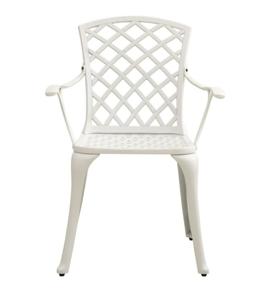 Ensemble de bistro 5 pcs Aluminium coulé Blanc