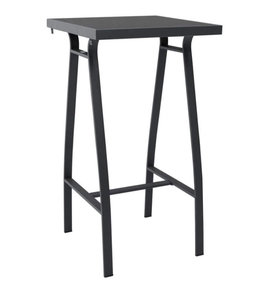 3-tlg. Gartenbar-Set Schwarz und Grau