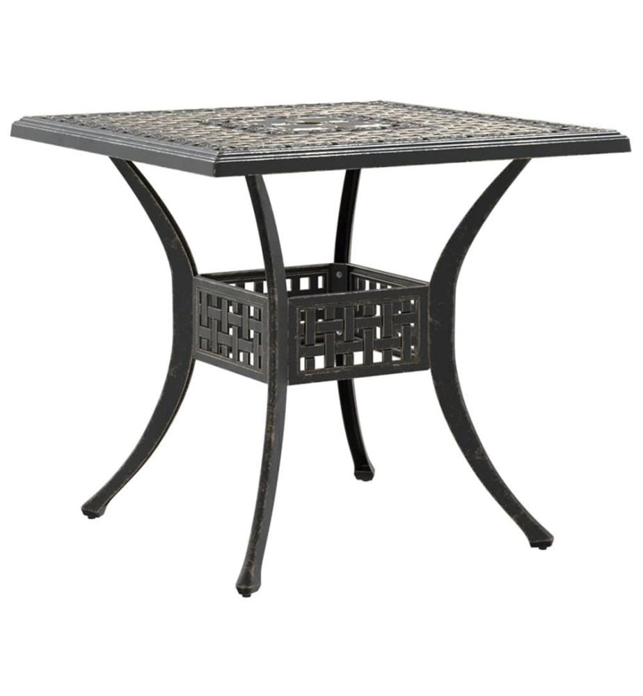 Ensemble de bistrot 3 pcs bronze aluminium coulé