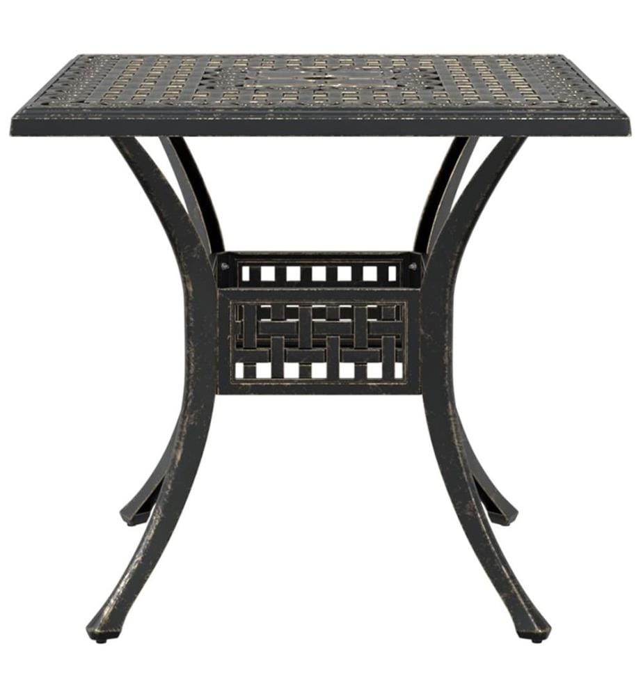 Ensemble de bistrot 3 pcs bronze aluminium coulé