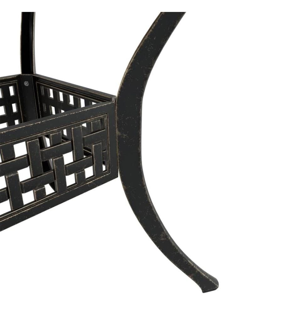Ensemble de bistrot 3 pcs bronze aluminium coulé