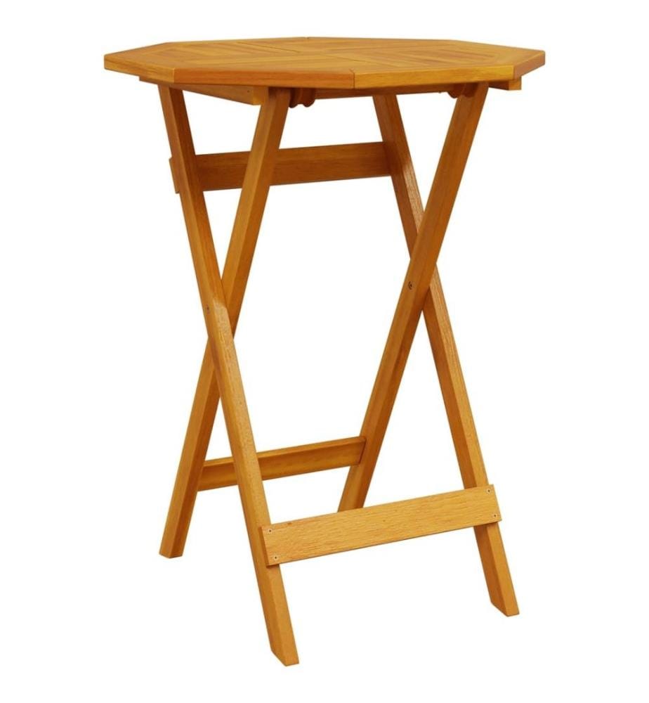 Ensemble de bistro pliable 3 pcs bois d'acacia solide
