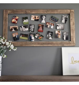 Porte-photos en bois - Marron