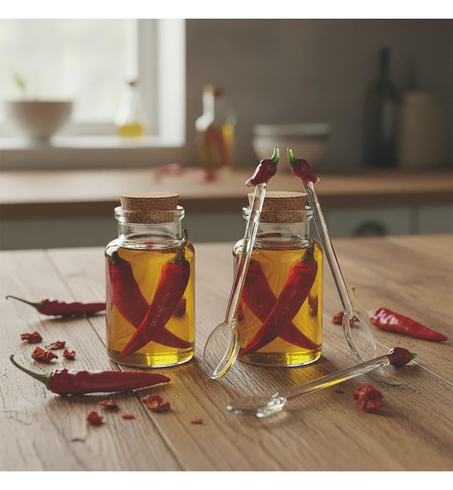 2er-Set „Fruit Life“ Cucchiaini Peperoncino 