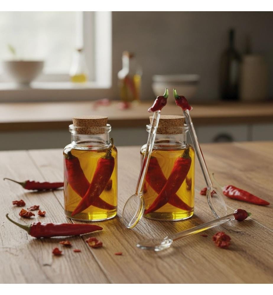2er-Set „Fruit Life“ Cucchiaini Peperoncino 