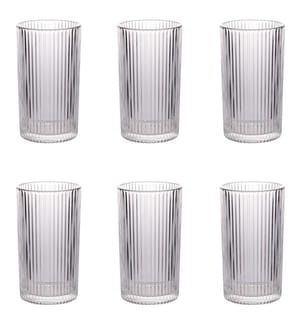 6er-Set zylindrische Trinkgläser, 405 ml