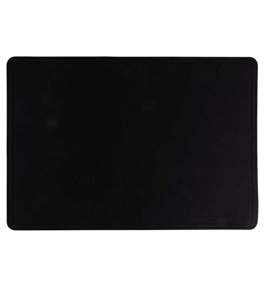 Lot de 6 sets de table Horeca 30 x 44 cm, en cuir noir