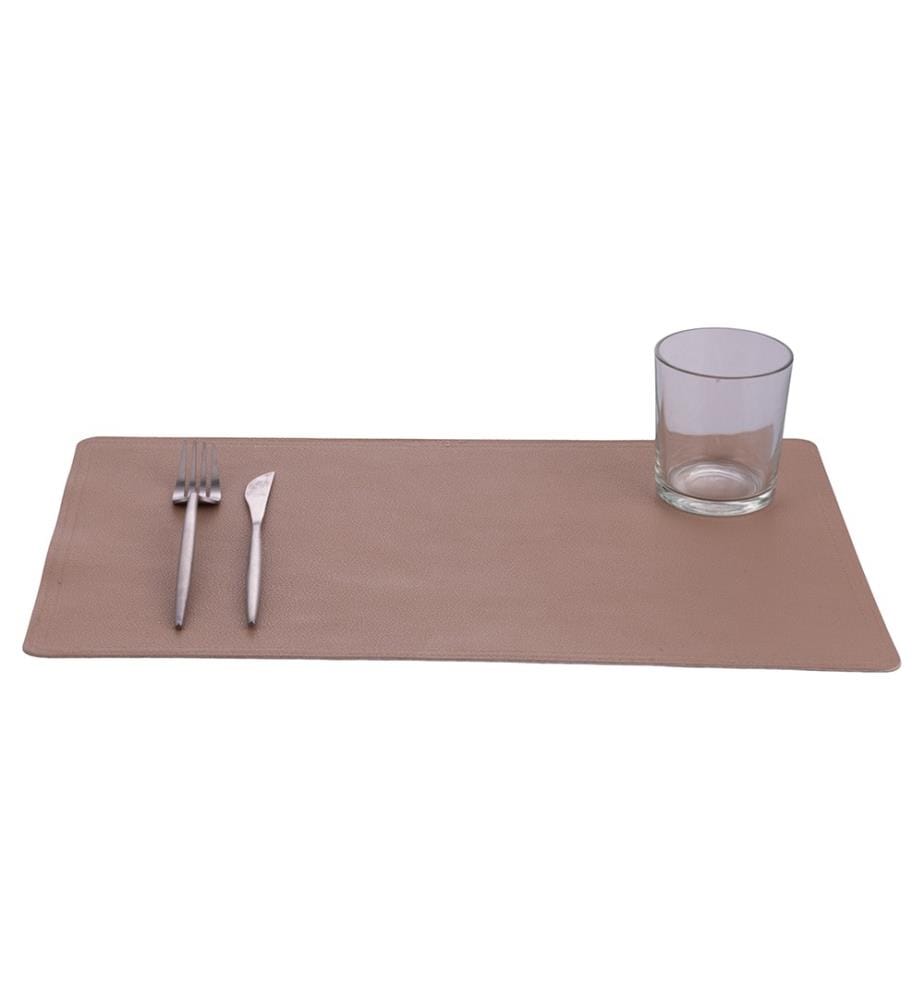 Lot de 6 sets de table Horeca 30 x 44 cm, E/Skin, couleur moka
