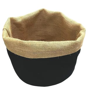 Schwarze Brottasche, 20 x 18 cm