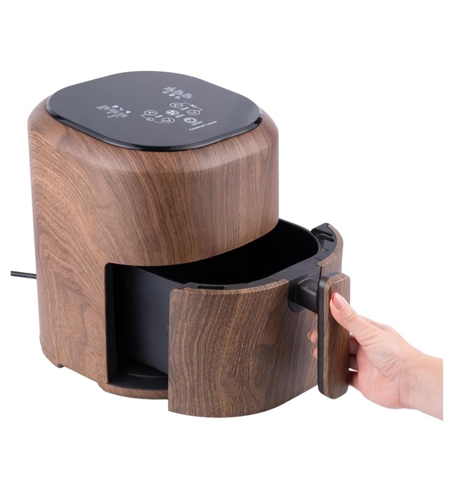 Friteuse à air numérique - 5 L / 1200 W / Bois