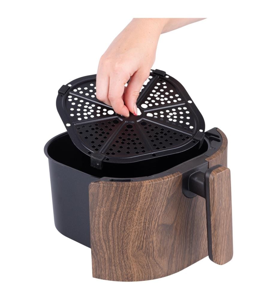 Friteuse à air numérique - 5 L / 1200 W / Bois