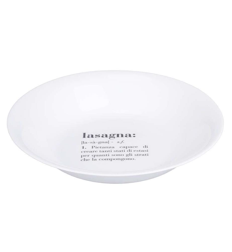 6er-Set Victionary Suppenteller Opal Rund D22 cm Lasagne - Weiss