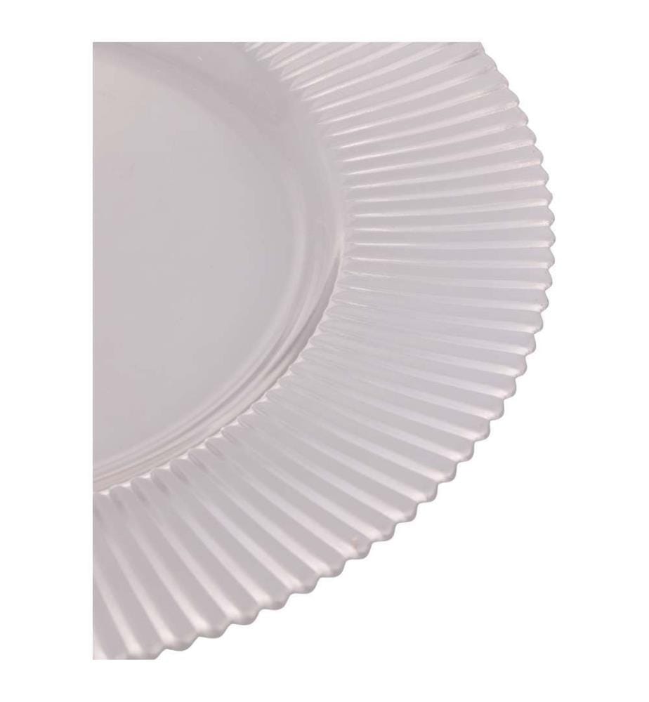 Set aus 4 Untersetzern aus gestreiftem Glas Stripes Glass B - 33 cm