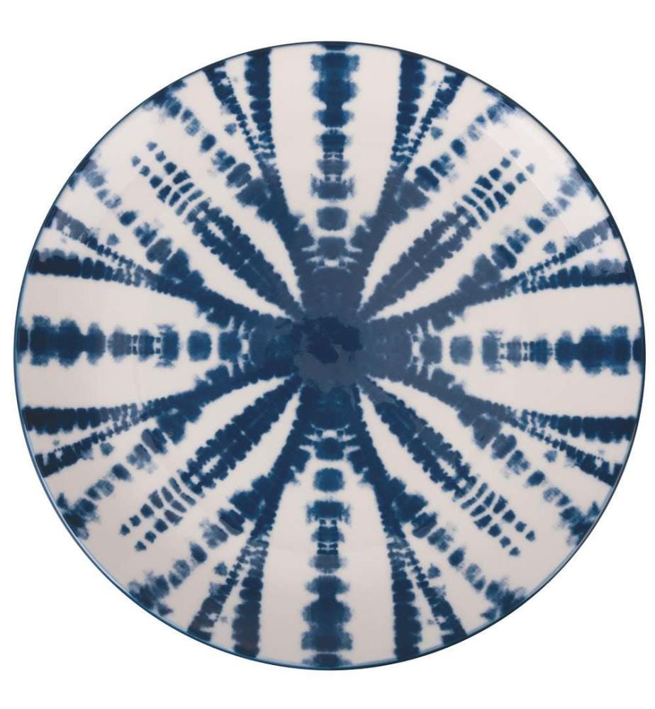 Service de table 18 pièces - Blanc / Bleu
