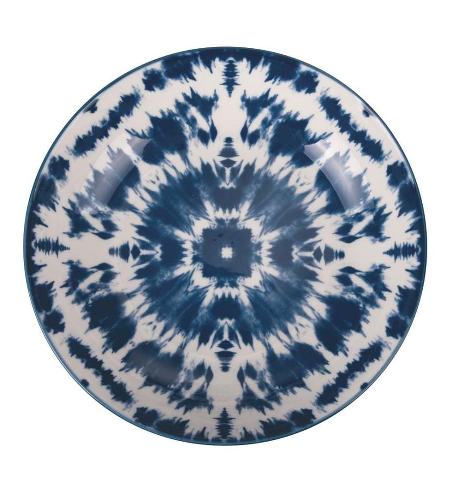 Service de table 18 pièces - Blanc / Bleu