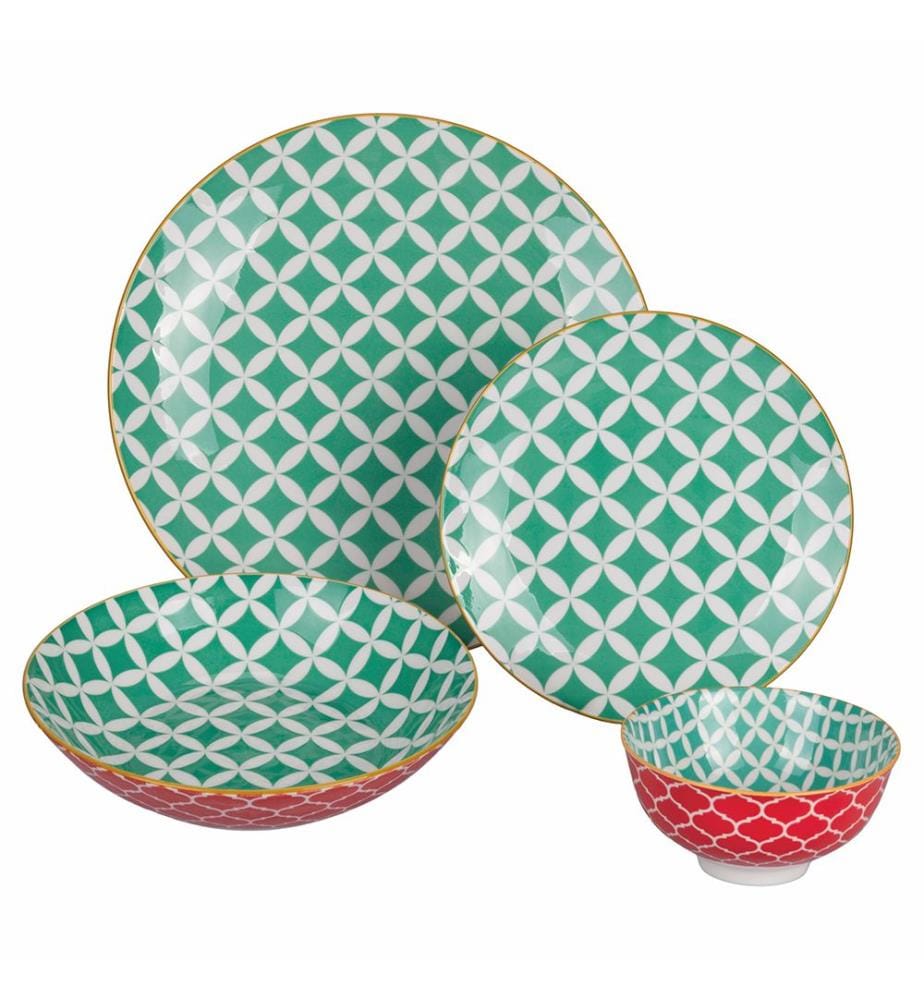 24-piece dinner service - Confusion / Multicolor