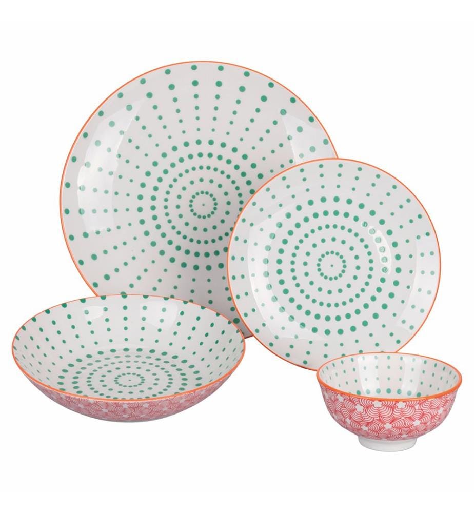 24-piece dinner service - Confusion / Multicolor