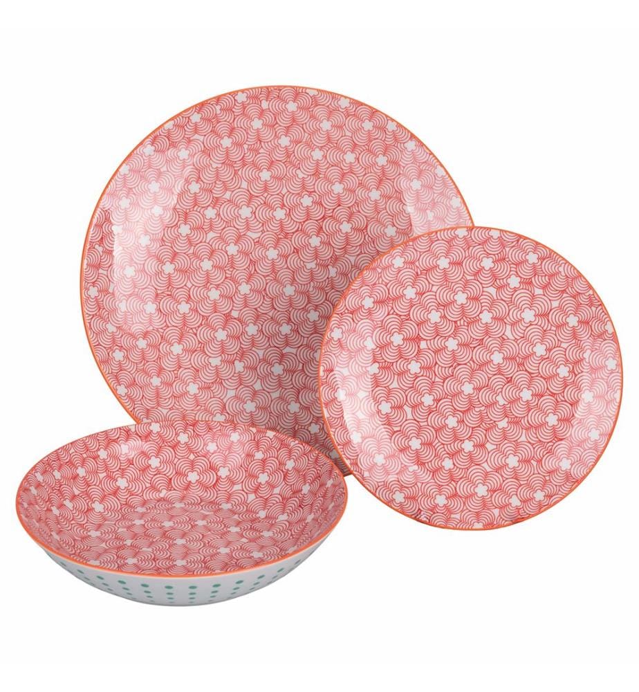 18-piece dinner service - Confusion / Multicolor