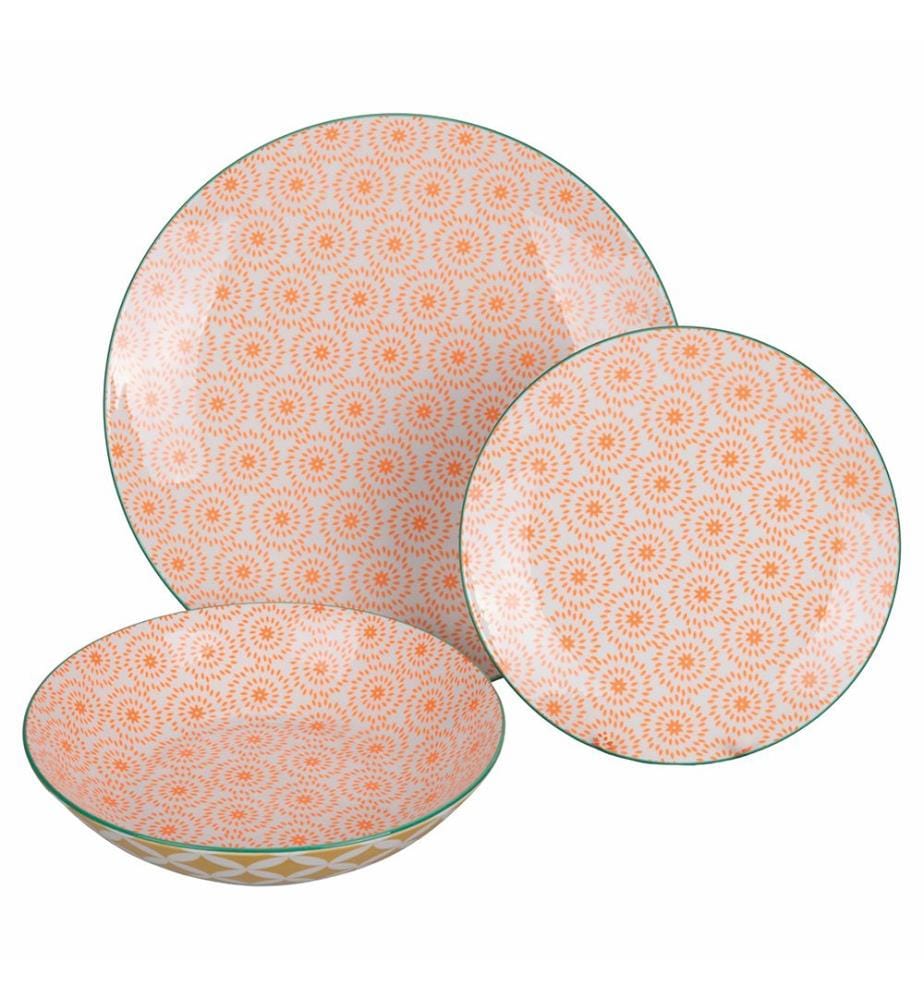 18-piece dinner service - Confusion / Multicolor