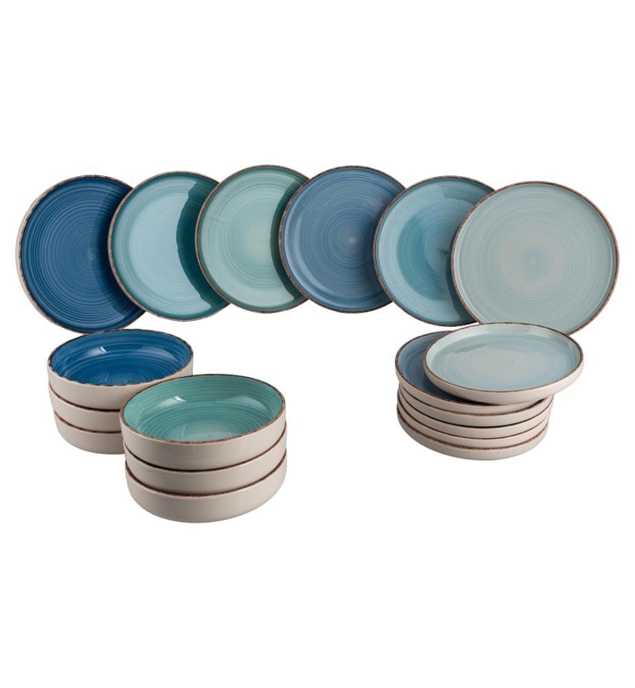 18-piece dinner service - Blue