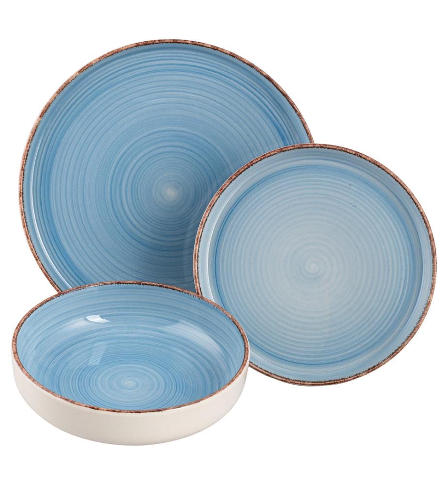 18-piece dinner service - Blue