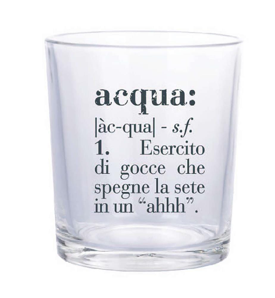 6er-Set Victionary Daily Gläser - 360 ml / Transparent / Schwarz