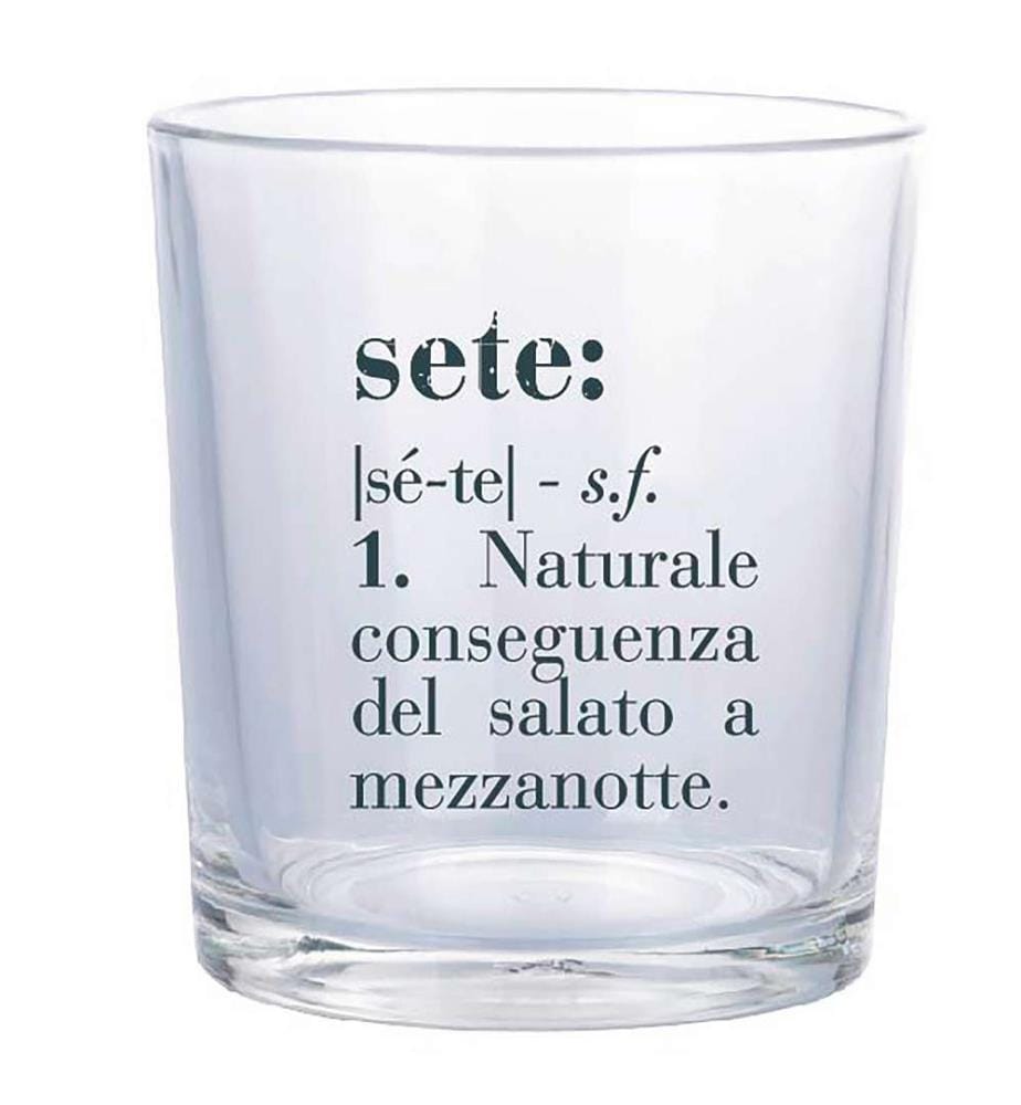 6er-Set Victionary Daily Gläser - 360 ml / Transparent / Schwarz