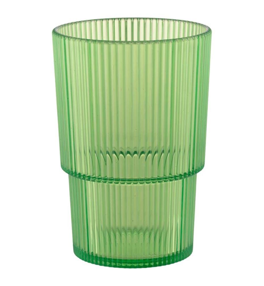 Lot de 12 verres Unico - 420 ml / Vert / 3 couleurs aléatoires