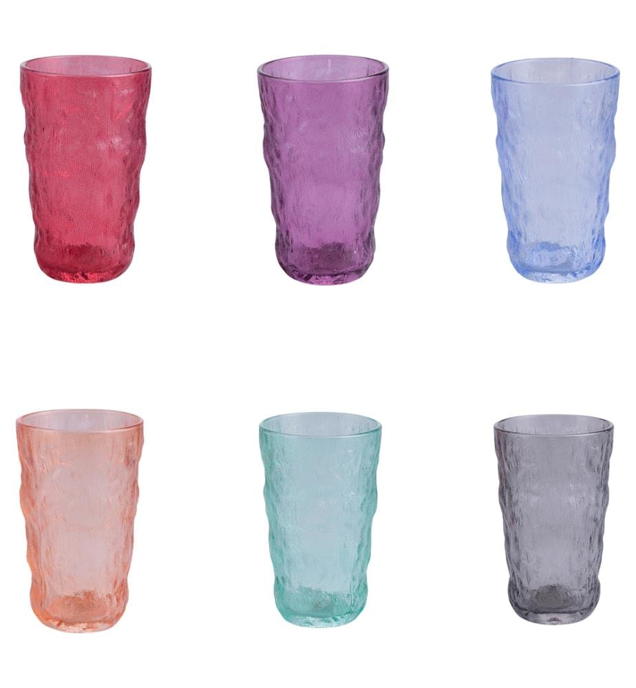 6er-Set Cocktailgläser 370 ml - Mehrfarbig