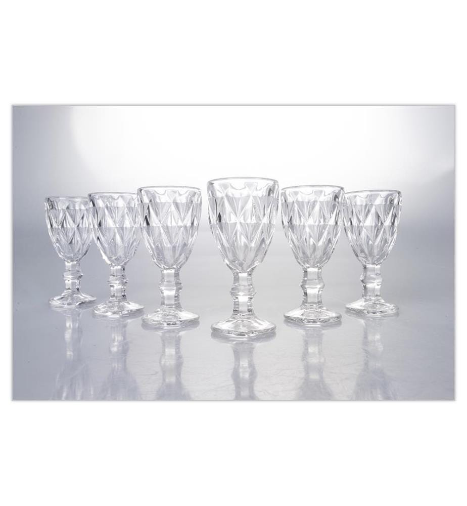 Set von 6 Likörgläser Prism - Transparent